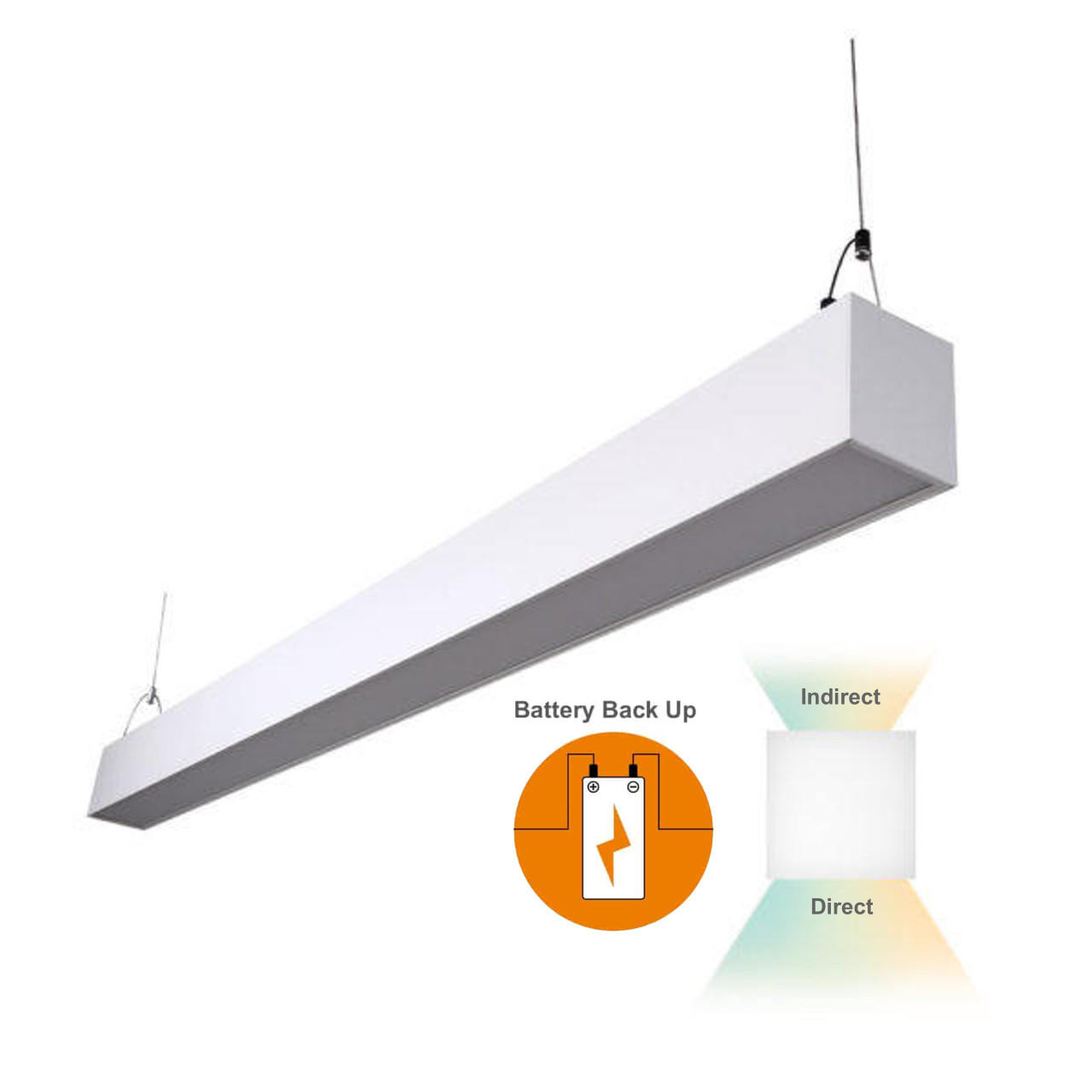 4ft LED Linear Suspension Light with Emergency Battery Backup Questions & Answers