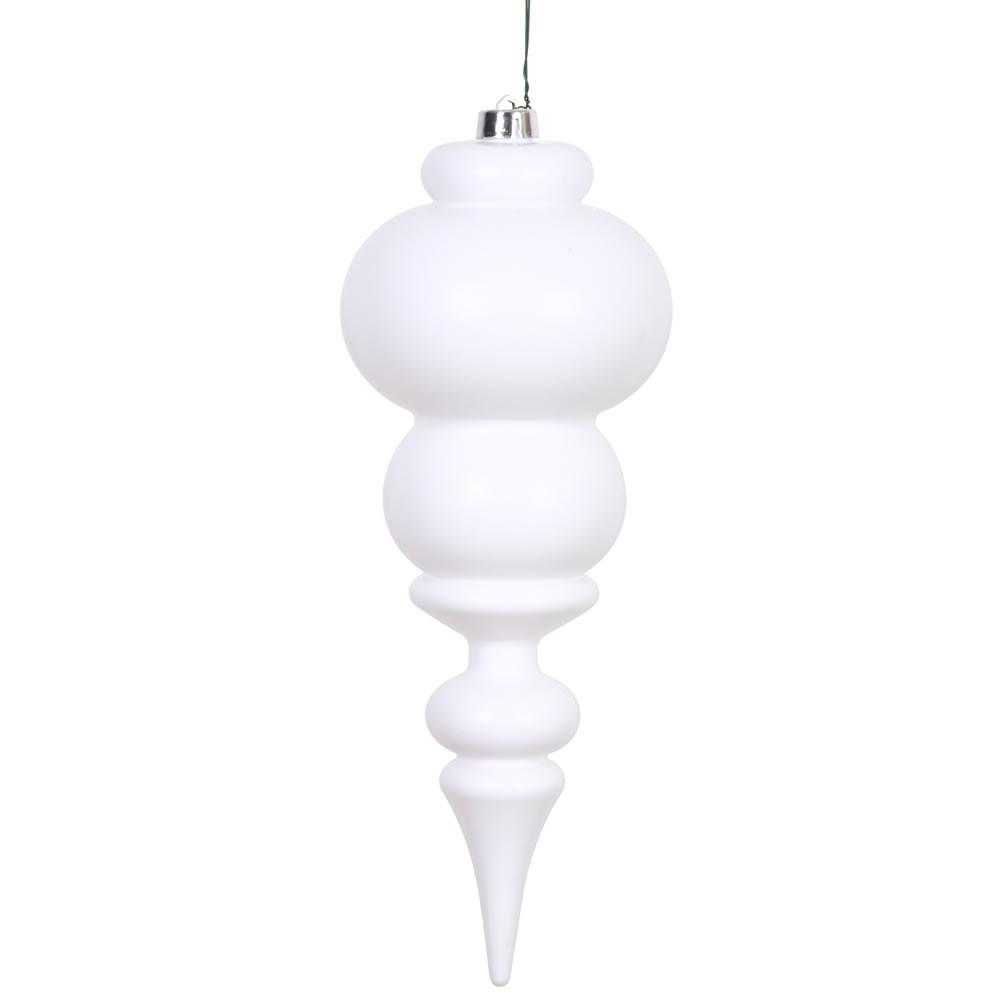 Vickerman N150611DMV 14" White Matte Finial UV Drilled Questions & Answers