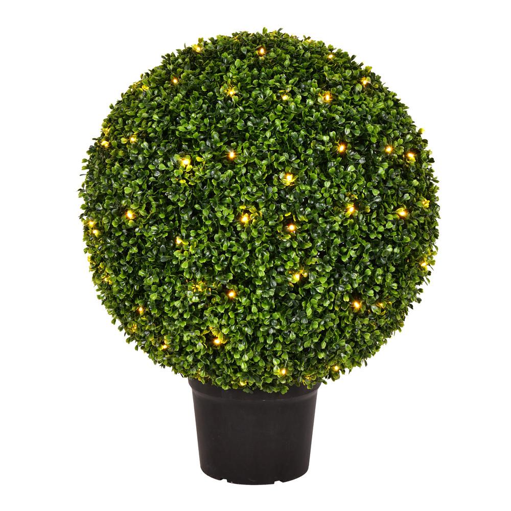 Vickerman TP171324LED 2ft Outdoor Boxwood Ball Topiary Bush with Lights Questions & Answers