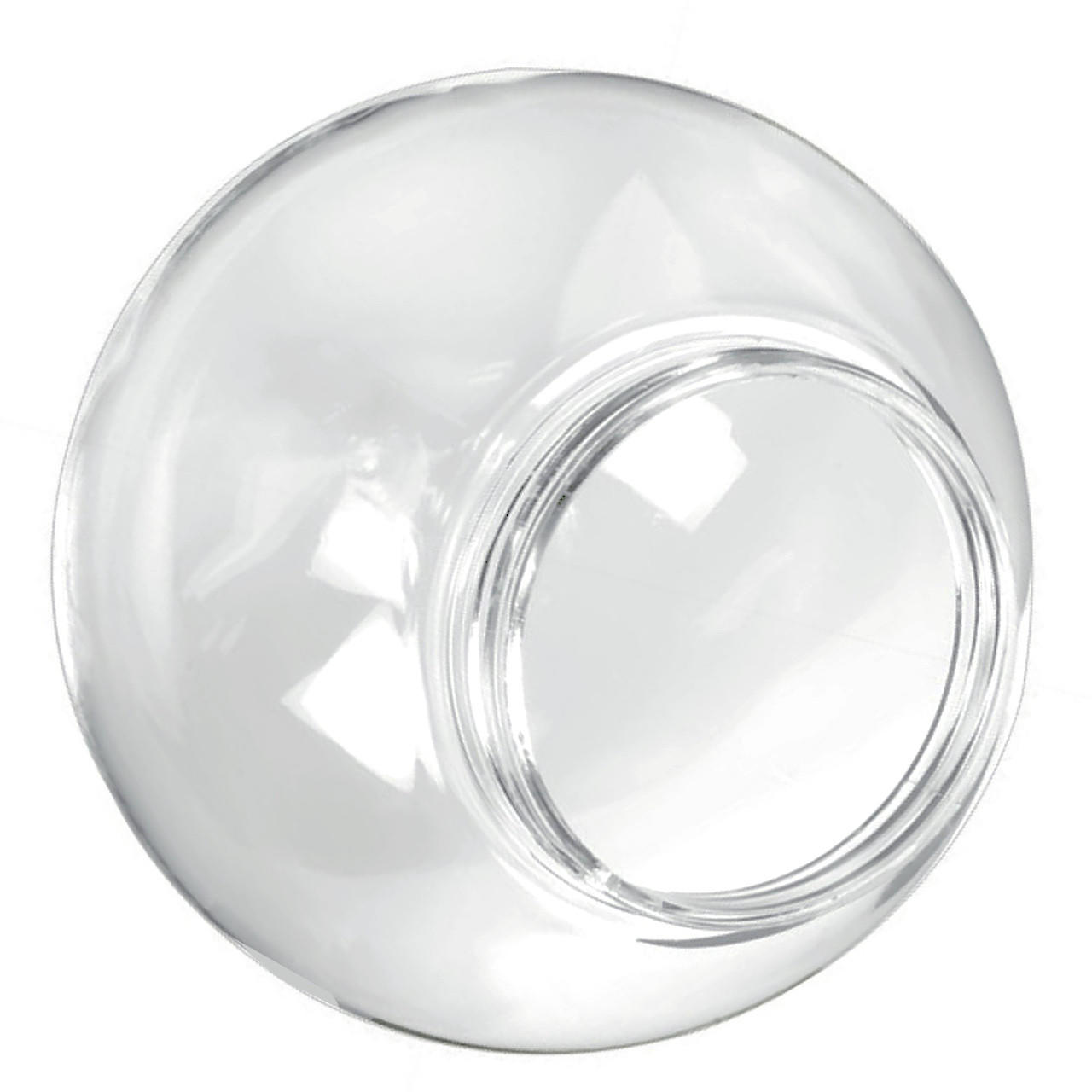 14" Clear Acrylic Plastic Light Globe with 6" Neck Lip Questions & Answers