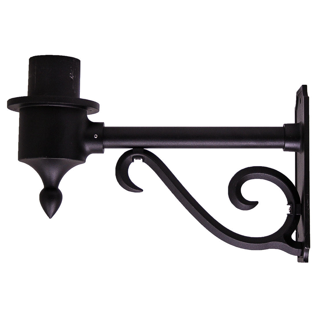 Commercial Single Decorative Wall Mount Bracket Arm for Post Top Fitter Questions & Answers