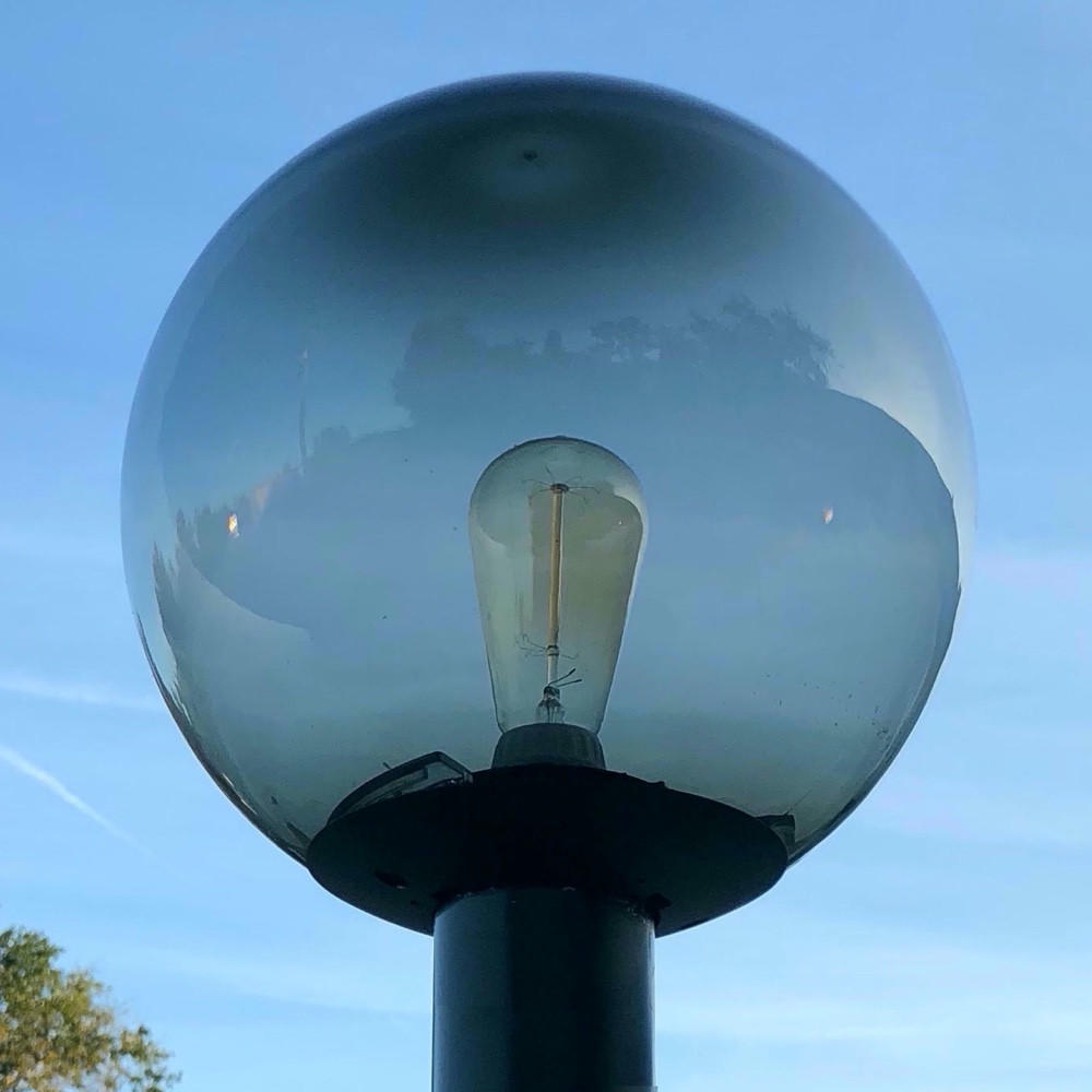 12" Smoke Globe Lamp Post Top Light Fixture Questions & Answers