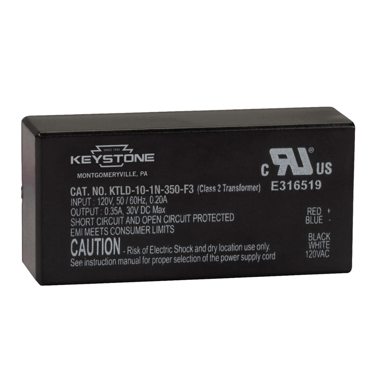 I'd like to replace KTLD-10-1-0A35-LDIM, and I see that your SKU: KT-40055 is the replacement. The failing unit is in a strip LED light bar that I use for kitchen undercounter lighting. The current unit has black and white input wires, but has two yellow wires labeled "Dimming" and both are labeled as negative (-). The unit you sell has outputs that are red (&#43;) and blue (-). Can I still use it for this application? These lights are not on a dimmer-- they have their own on/off switch in the light bar. Thanks --Peter