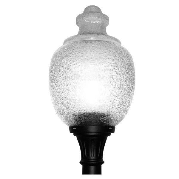Vintage Acorn Post Top Light Fixture with Socket Only Questions & Answers