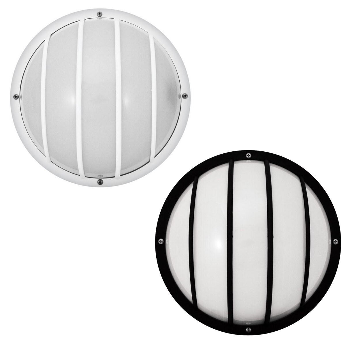 Round Plastic Outdoor Bulkhead Light Fixture Grill Cage Frame Questions & Answers