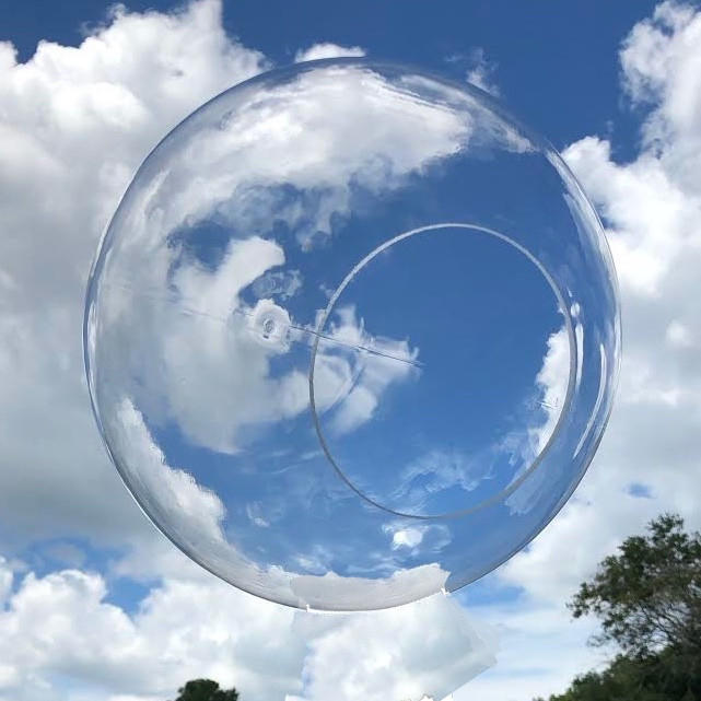 24" Clear Acrylic Light Globe with Neckless Opening Questions & Answers