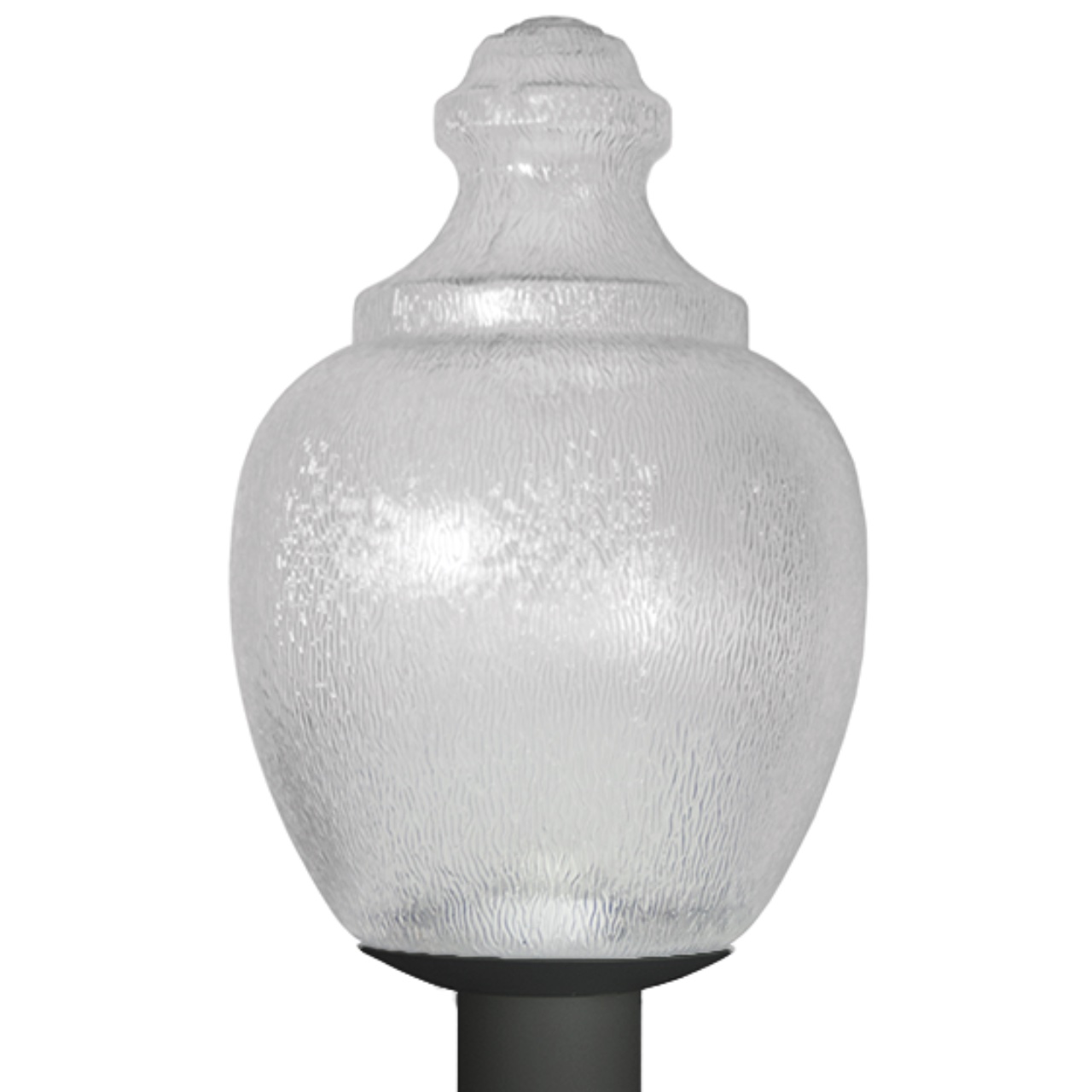Clear Acorn Post Top Street Lamp with Black Base – E26 Base Fixture Questions & Answers