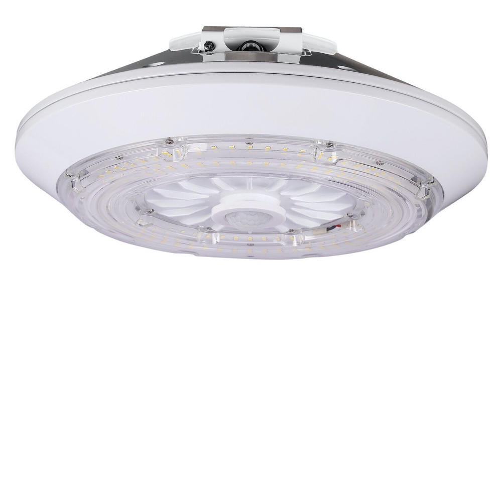 Round LED Parking Garage Canopy Light with Emergency Battery Back-Up Questions & Answers