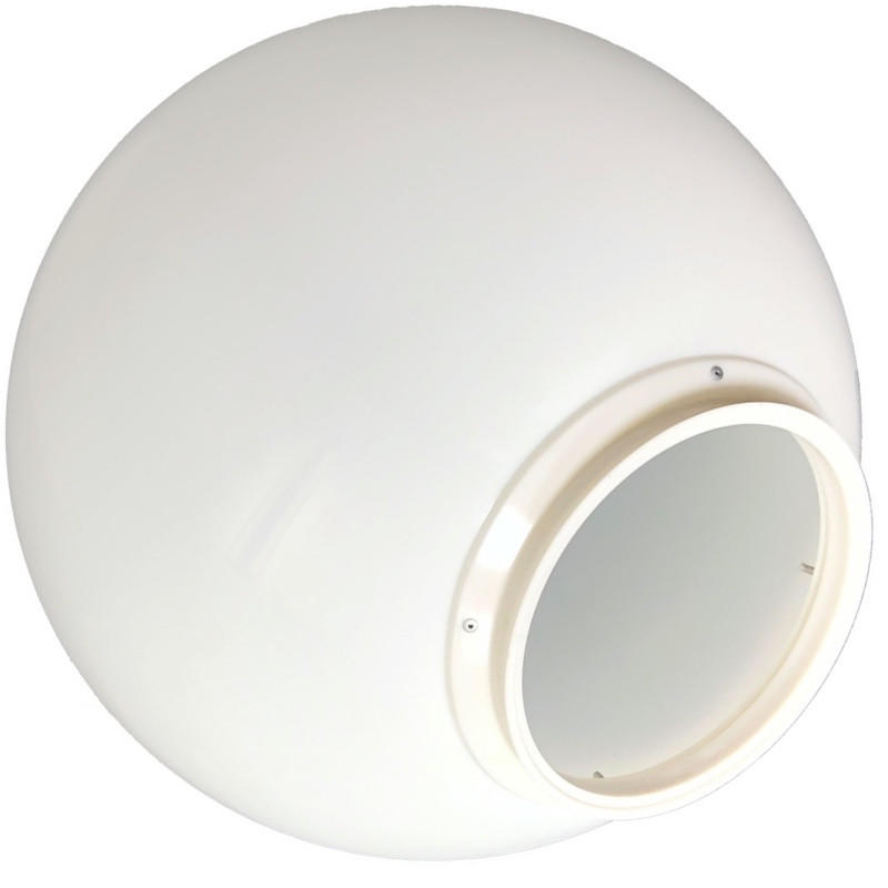 18" White Plastic Light Globe with 8" Lip Questions & Answers