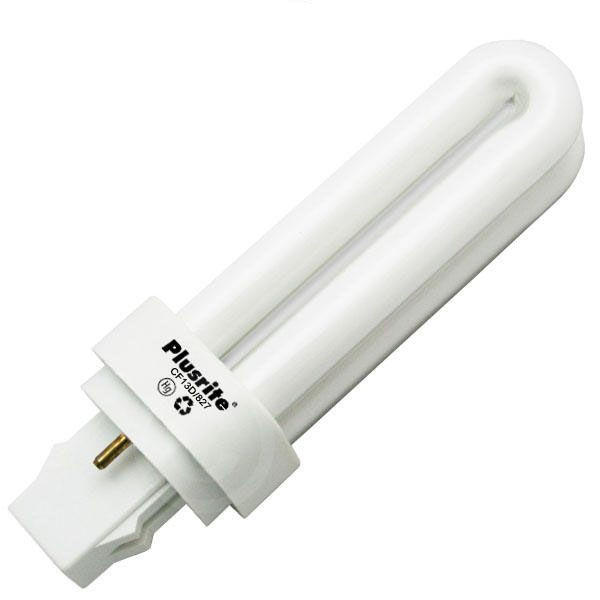 Plusrite CF13D/827 13W CFL Double Tube GX23-2 Light Bulb | 2700K Questions & Answers