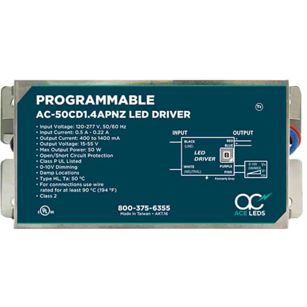 Ace AC-50CD1.4APNZ Programmable LED Driver Questions & Answers