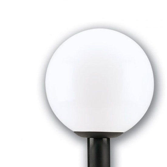 60W Max Black Post Top 18" White Globe Fixture Questions & Answers