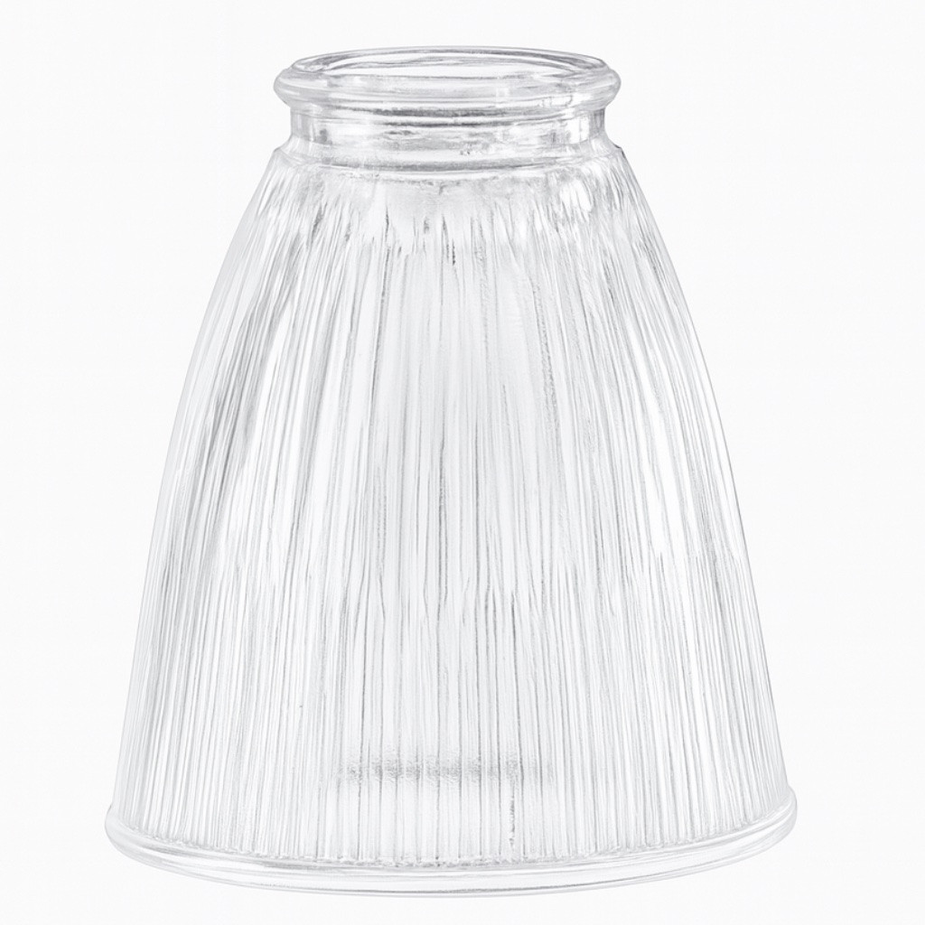 Volume Lighting GS-05 Clear Ribbed Straight Bell Glass Shade 2-1/4" Fitter Questions & Answers