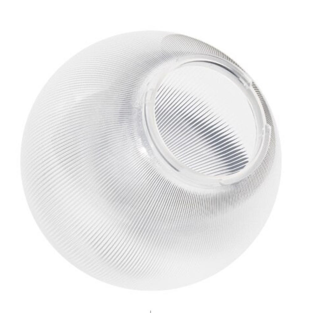 10" Clear Prismatic Acrylic Light Globe with 4" Twist Lock Neck Questions & Answers