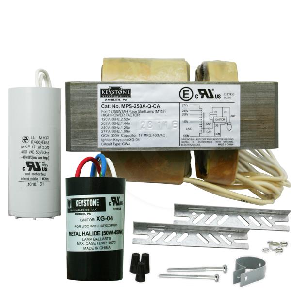 Keystone MPS-250A-Q-KIT 250W M138 M153 Pulse Start Ballast 4 Tap Questions & Answers