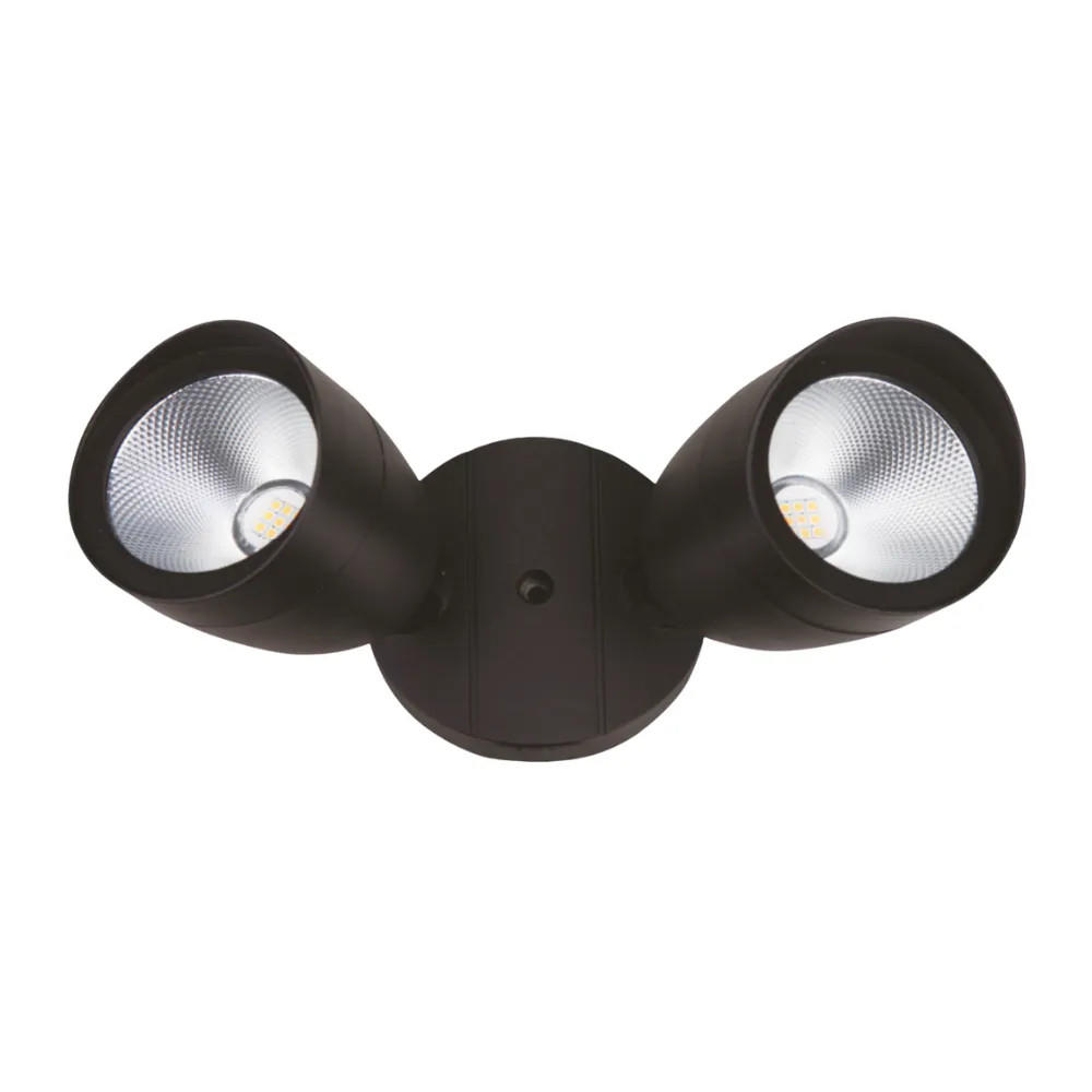 NaturaLED 7082 - LED Double Head Security Light - 3000K - Wet Rated Questions & Answers